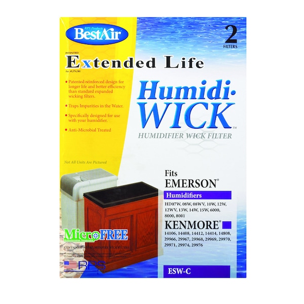 Waterwick BestAir Humidifier Wick 1 pk For Fits for Essickair, Emerson and Moistair, PK2 ESW - main